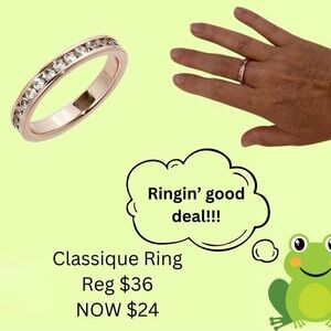 Park Lane BNIB Rose Gold channel set eternity band